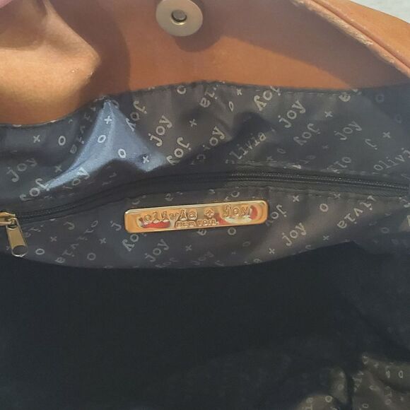 Olivia + Joy Faux Leather Large Shoulder Bag with Tassels, Approx 14" x … - Picture 13 of 13